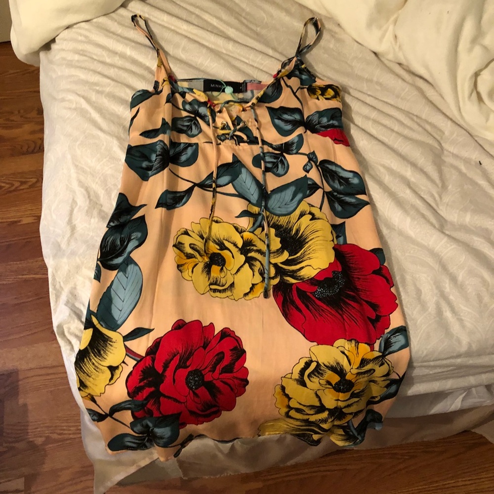 MINKPINK floral mini dress (Never worn)